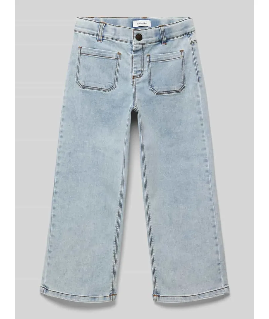 obrazek 1 Jeansy z nakładanymi, wpuszczanymi kieszeniami model ‘ROSE’