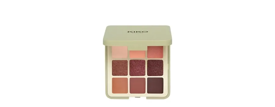 obrazek 1 KIKO Milano Green Me Eyeshadow Palette Paleta cieni do powiek 9 g 102 Feisty Saffron