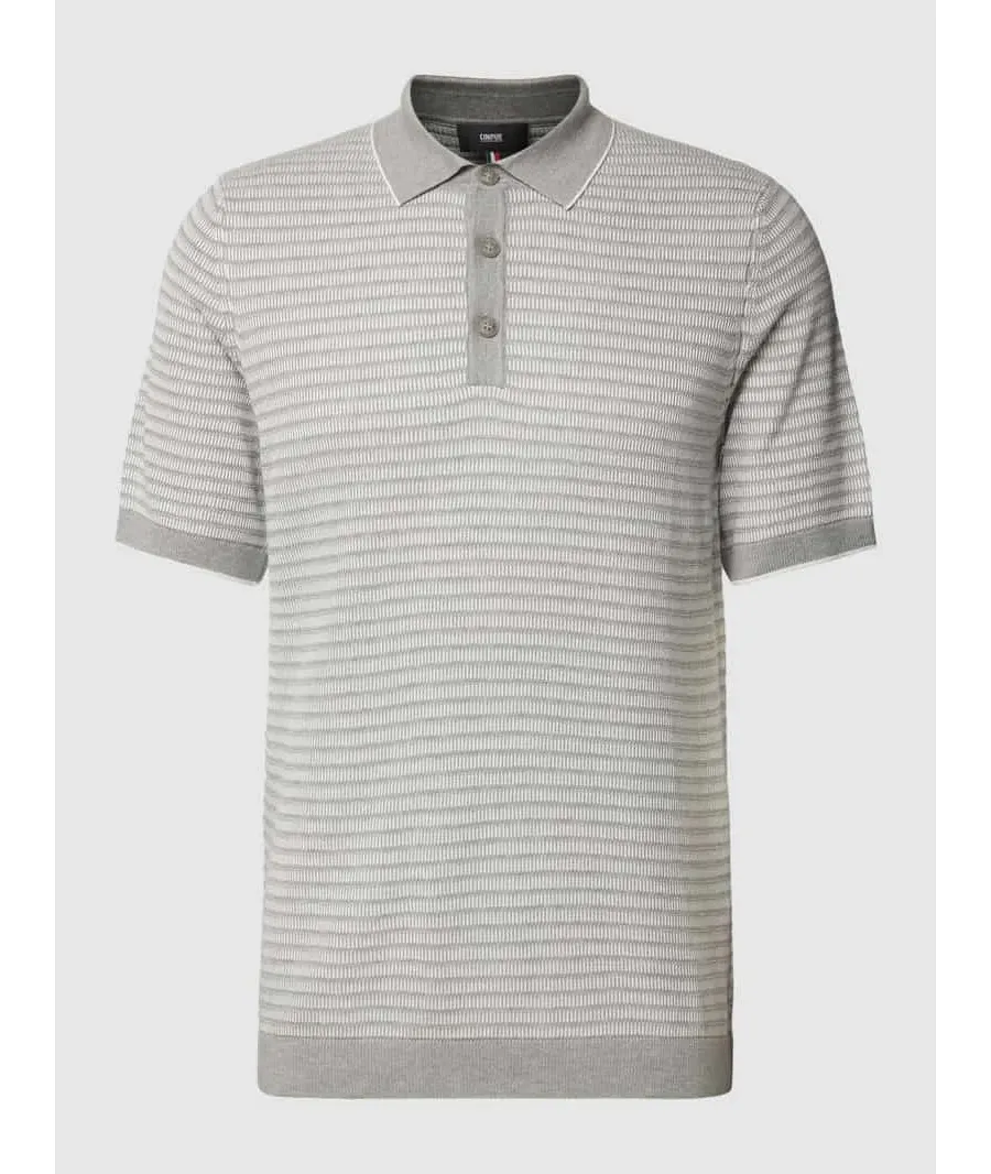 obrazek 1 Koszulka polo o kroju slim fit ze wzorem w paski model ‘Flavius’