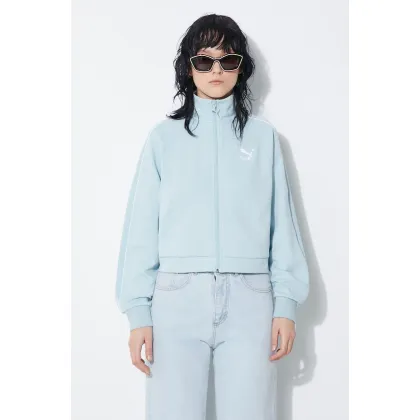 Zdjęcie Puma bluza T7 damska kolor niebieski gładka 624211