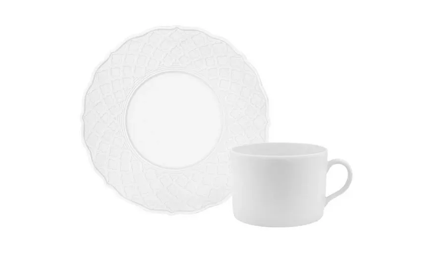 obrazek 1 Fantastyczna porcelanowa filiżanka ze spodkiem do herbaty