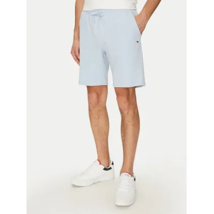 Zdjęcie Tommy Hilfiger Szorty materiałowe Essential Terry Sweatshort MW0MW37240 Błękitny Regular Fit