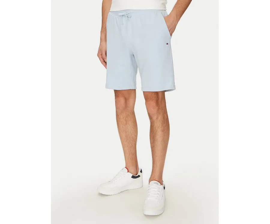 obrazek 1 Tommy Hilfiger Szorty materiałowe Essential Terry Sweatshort MW0MW37240 Błękitny Regular Fit