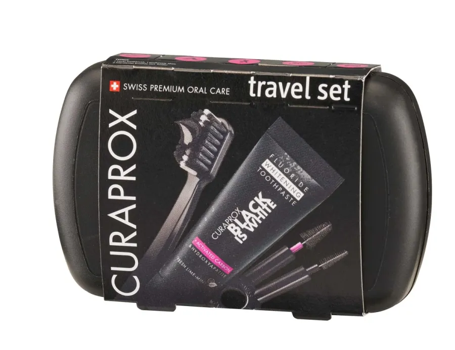 obrazek 1 Curaprox Travel Set - zestaw black