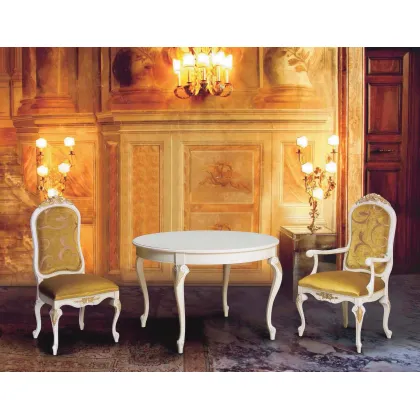 Zdjęcie Antyczny prestiżowy okrągły stół do pięknego salonu - Morello Gianpaolo