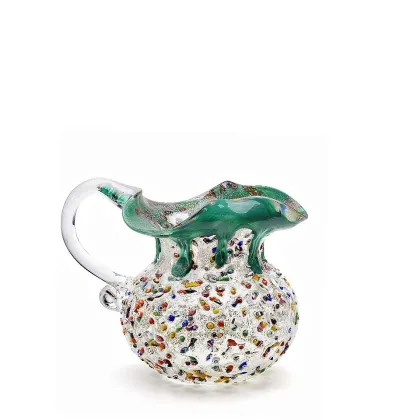 Zdjęcie Wyjątkowy kolorowy dzbanek ze szkła murano 916 cm)