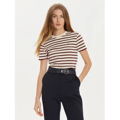 Zdjęcie Tommy Hilfiger T-Shirt New Cody WW0WW40587 Écru Slim Fit