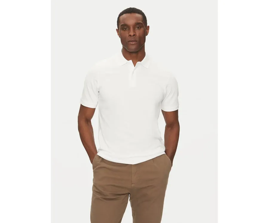 obrazek 1 Selected Homme Polo 16095851 Biały Slim Fit