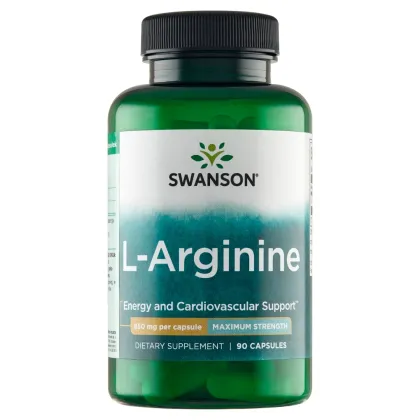 Zdjęcie Swanson L-arginina Forte 850 mg, 90 Kapsułek