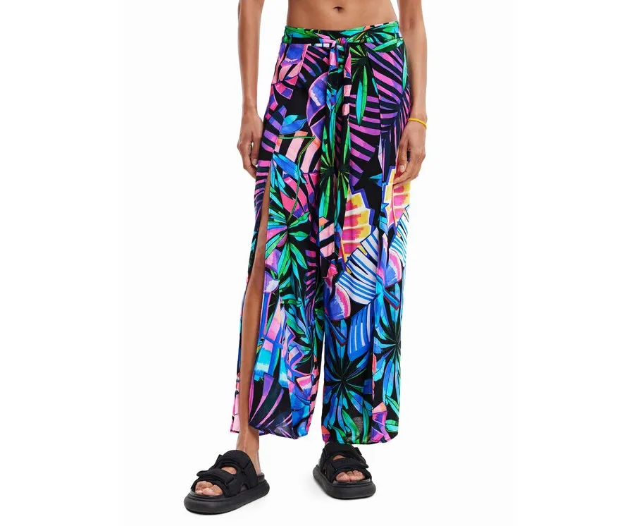 obrazek 1 Desigual Spodnie materiałowe 23SWMW08 Kolorowy Regular Fit