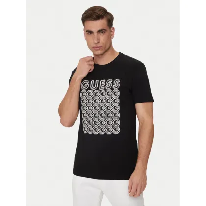 Zdjęcie Guess T-Shirt M4YI29 J1314 Czarny Slim Fit