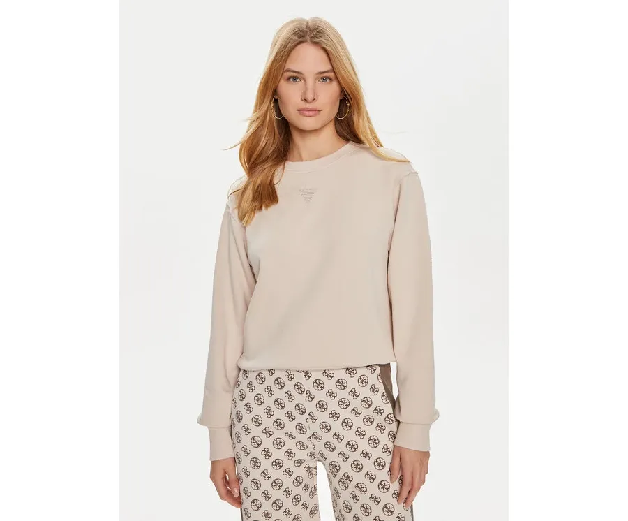 obrazek 1 Guess Bluza W4YQ17 KC8I0 Beżowy Regular Fit