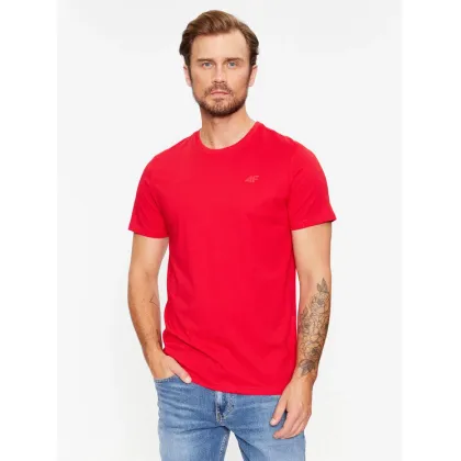 Zdjęcie 4F T-Shirt 4FAW23TTSHM0876 Czerwony Regular Fit
