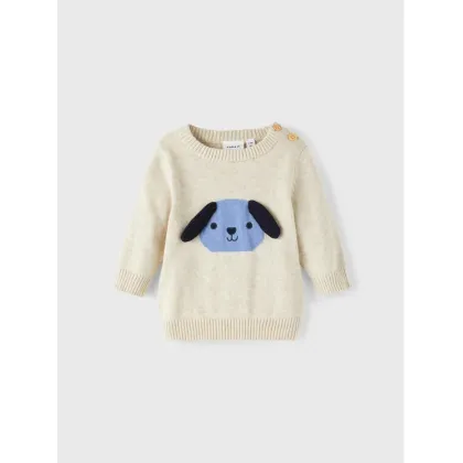 Zdjęcie NAME IT Sweter 13207111 Beżowy Regular Fit