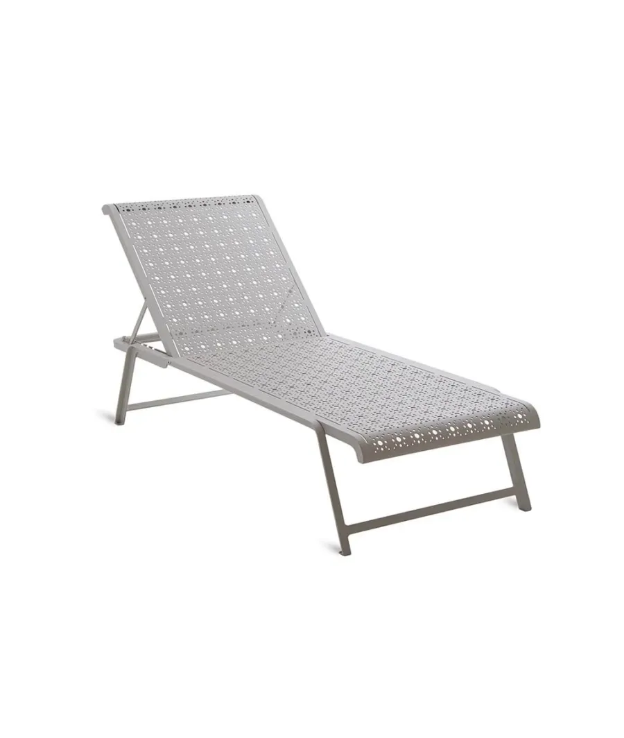 obrazek 1 Stylowy składany leżak wykonany z aluminium do ogrodu