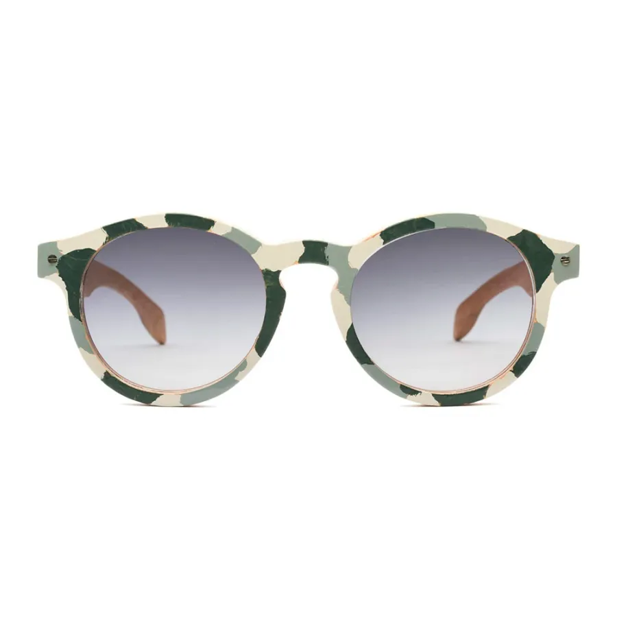 obrazek 2 Ekskluzywne, damskie okulary z buku z nadrukiem moro - Legno Light