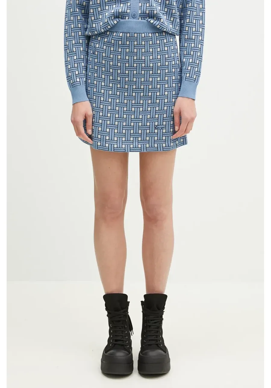 obrazek 1 Kenzo spódnica kolor niebieski mini rozkloszowana FF52JU4733CO.64