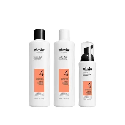 Zdjęcie Nioxin System 4 Scalp + Hair Thickening Kit 2 Zestaw do pielęgnacji włosów 1 szt.
