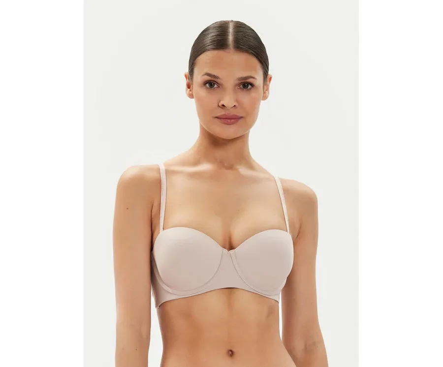 obrazek 1 Tommy Hilfiger Biustonosz bardotka UW0UW05378 Beżowy