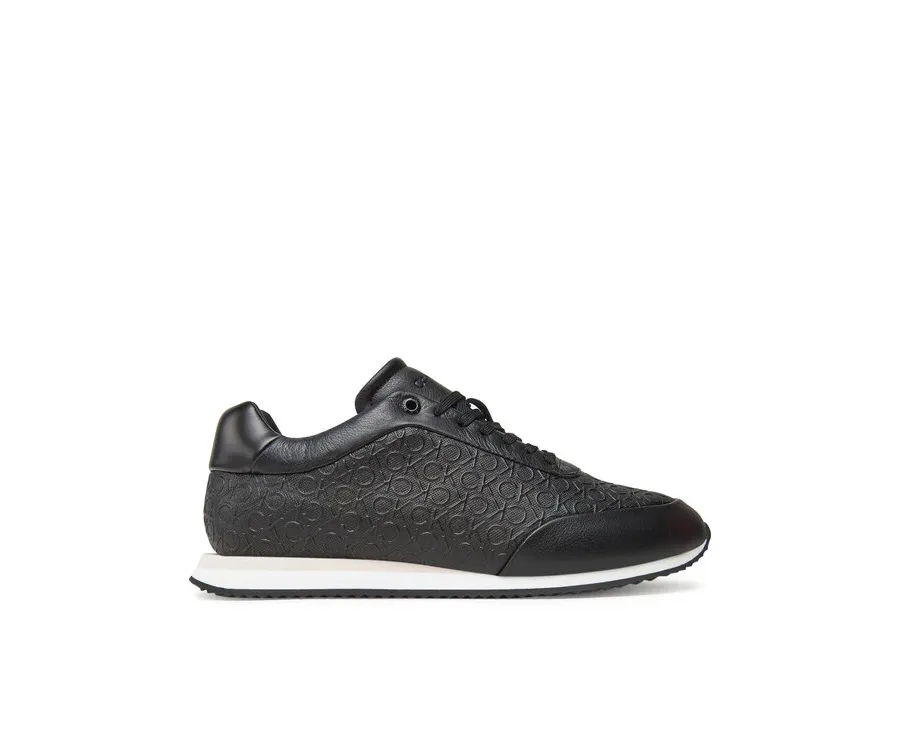 obrazek 1 Calvin Klein Sneakersy Runner Lace Up Mono Pu HW0HW02574 Czarny