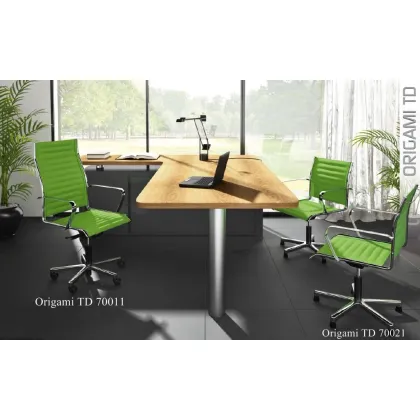 Picture Leather office armchair in vivid colors