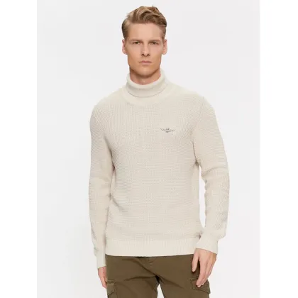 Zdjęcie Aeronautica Militare Golf 232MA1451L512 Écru Regular Fit