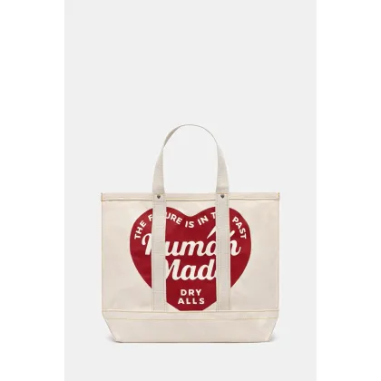 Zdjęcie Human Made torba bawełniana Canvas Tote Large kolor beżowy HM29GD004