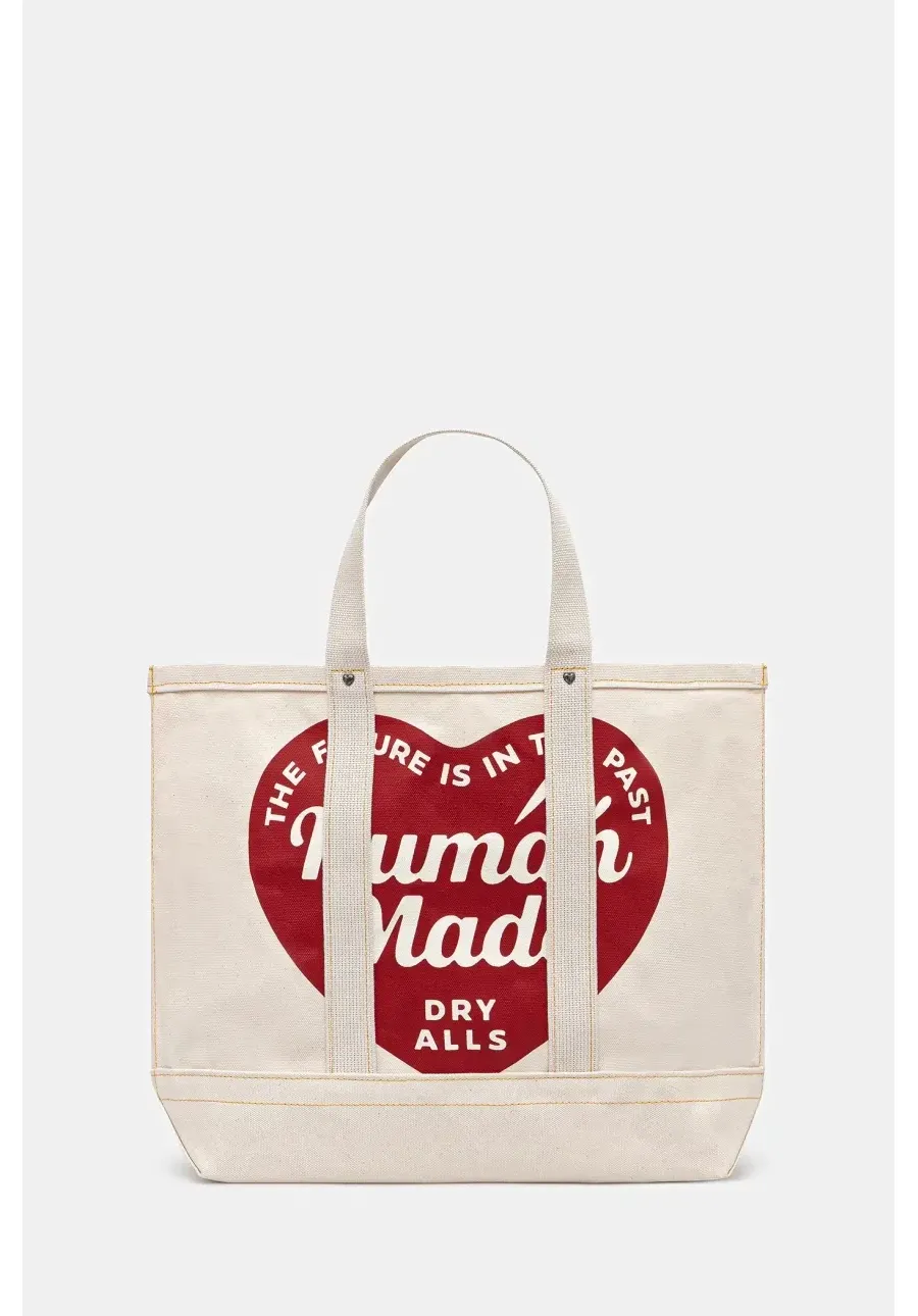 obrazek 1 Human Made torba bawełniana Canvas Tote Large kolor beżowy HM29GD004