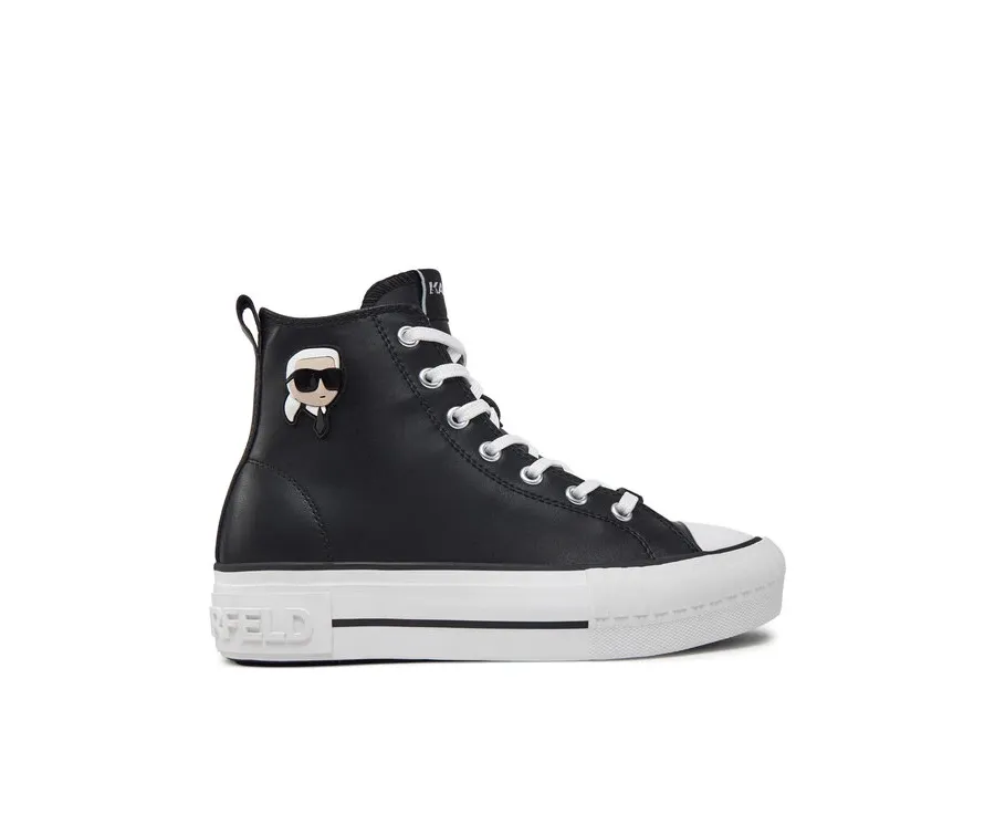 obrazek 1 KARL LAGERFELD Trampki Kampus Max KL60445T Czarny