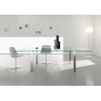 Picture Glass Italian table for stylish interiors - Tonelli Design