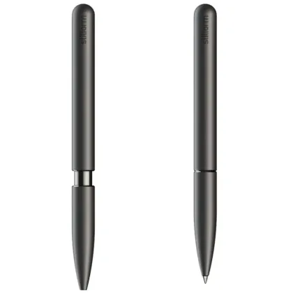 Zdjęcie Czarny długopis tytanowy z magnetycznym mechanizmem otwierania i zamykania