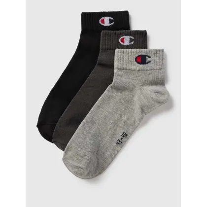 Zdjęcie Skarpety z detalem z logo, w zestawie 3 szt., model „Quarter Sock”