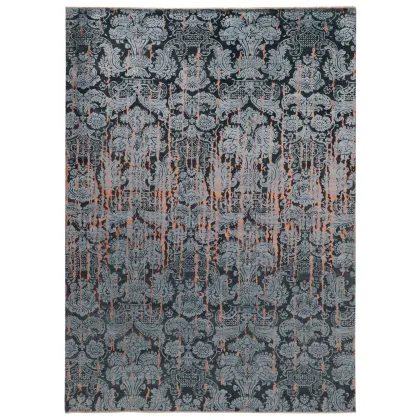 Picture Luxurious gray exclusive 3D carpet - DAMASK 7083