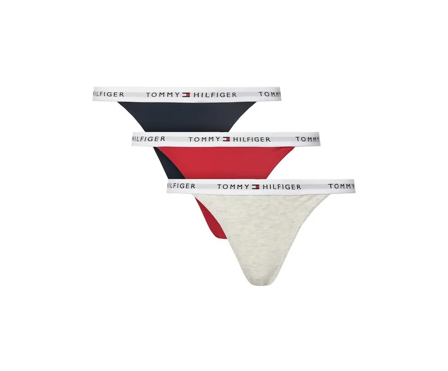 obrazek 1 Tommy Hilfiger Komplet 3 par stringów UW0UW05757 Kolorowy