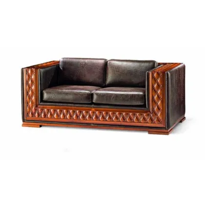 Zdjęcie Piękna dwuosobowa pikowana sofa w stylu antycznym