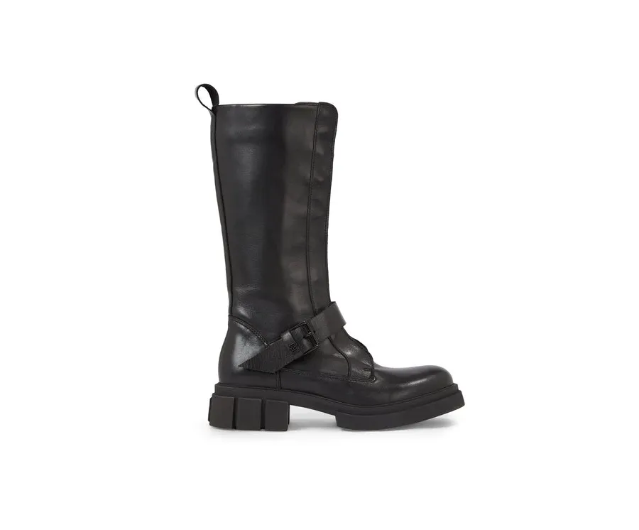 obrazek 1 Tommy Hilfiger Kozaki Cool Monochromatic Bikerboot FW0FW07338 Czarny