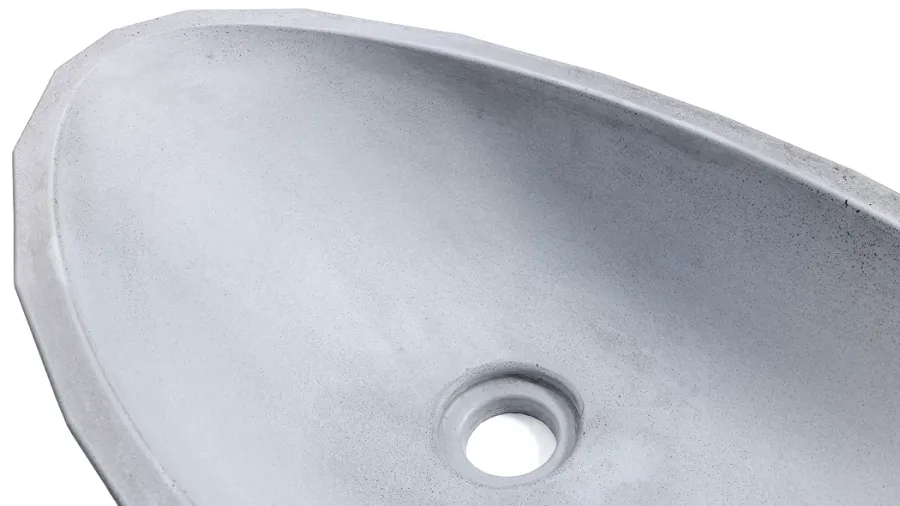 obrazek 4 Stylowa umywalka 60 cm DIAMOND SEDIMENT – jasnoszary, bez dekoru, bez lakieru