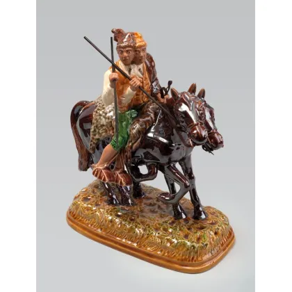 Picture Ceramic decorative figure with a base - Bordallo Pinheiro