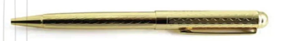 obrazek 1 Stylowy długopis w kolorze złotym