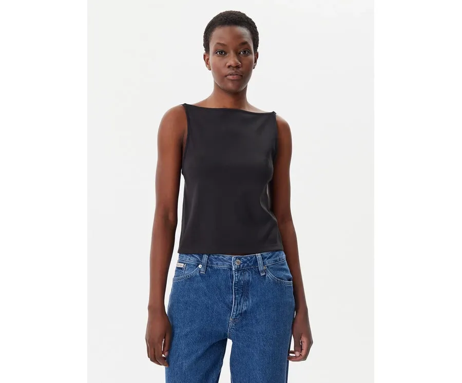 obrazek 1 Calvin Klein Jeans Top Logo J20J225314 Czarny Regular Fit