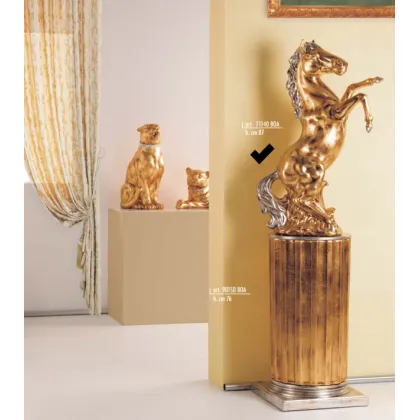 Picture Beautiful horse made of Italian ceramics 87 cm - Valle d'Oro Patchi