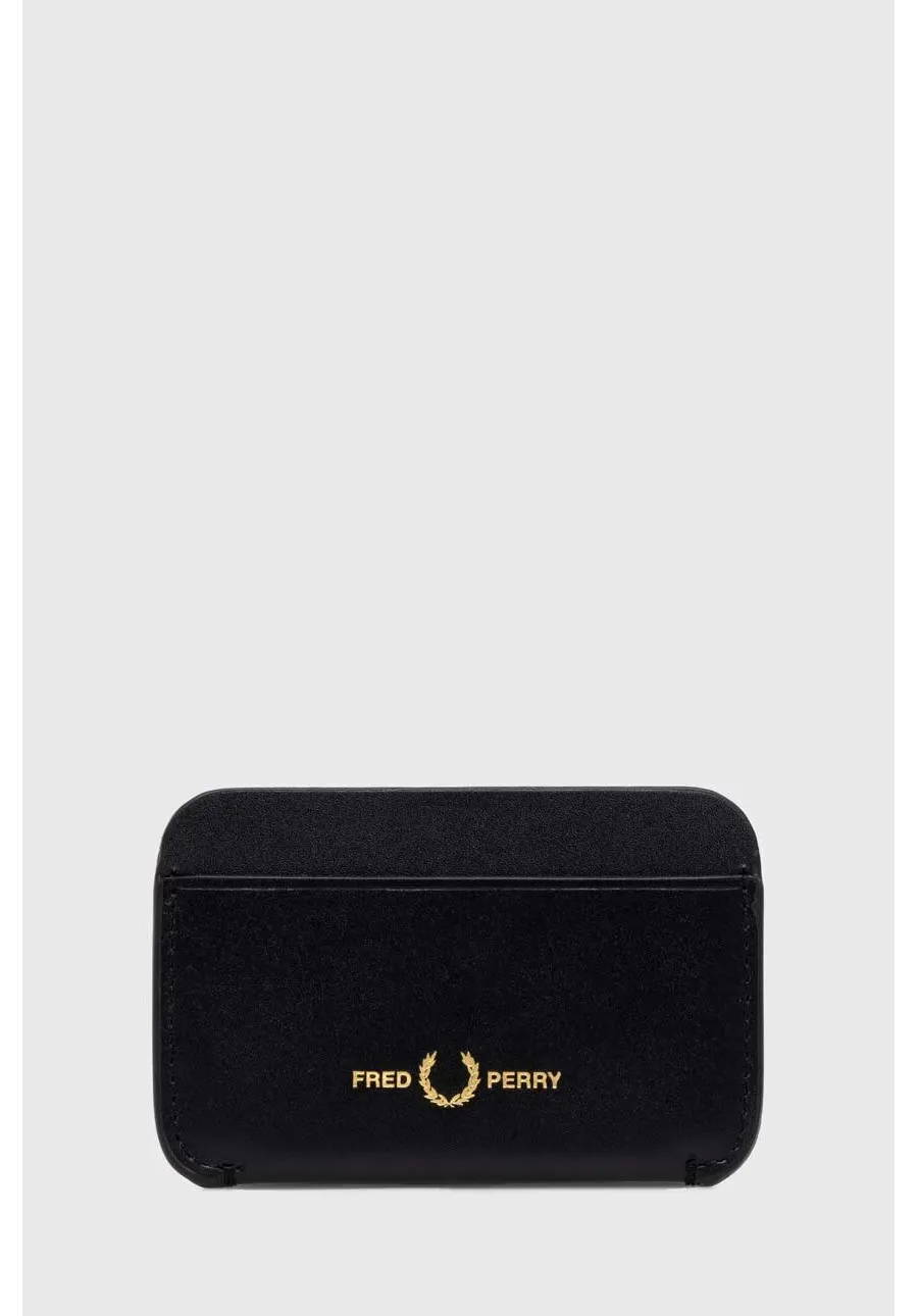 obrazek 1 Fred Perry etui na karty skórzane Burnished Leather Cardholder kolor czarny L4334.102