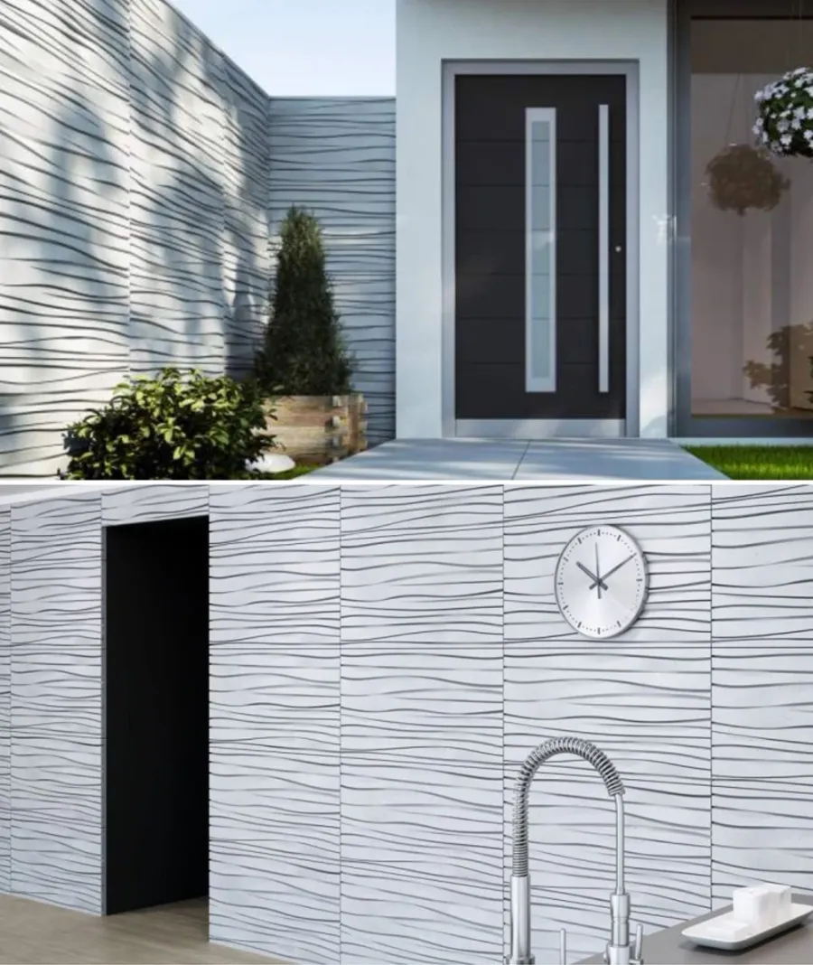 obrazek 1 100x50 cm VT - PB03 (B8 antracyt) FALA - panel dekor 3D beton architektoniczny