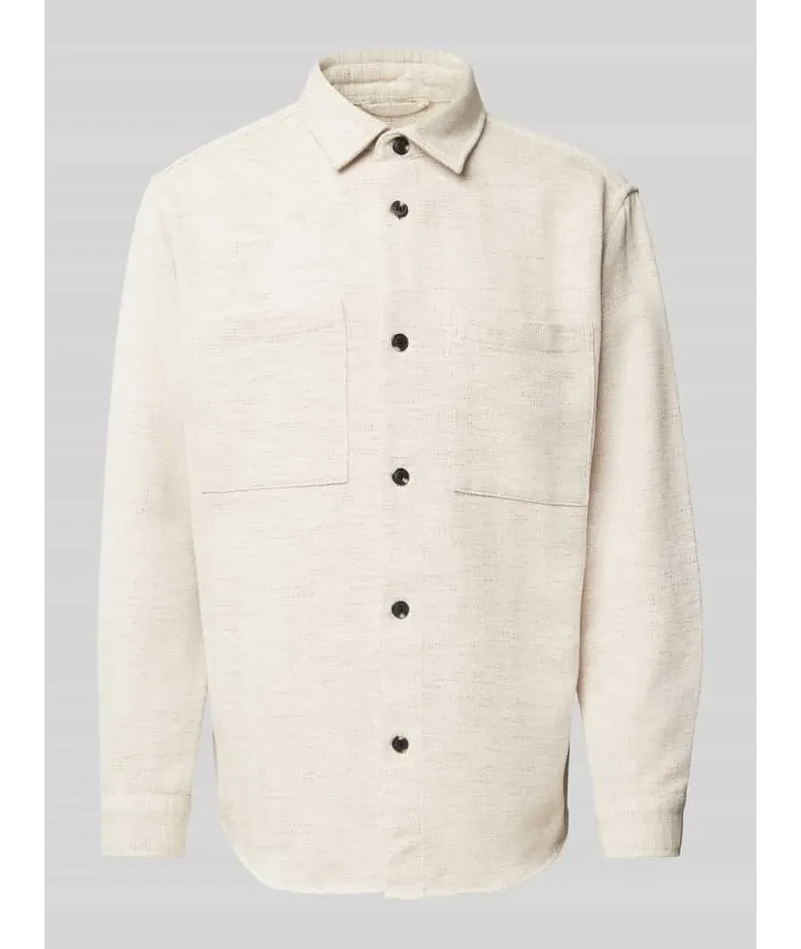 obrazek 1 Kurtka koszulowa o kroju regular fit z kieszeniami na piersi model ‘HANK’