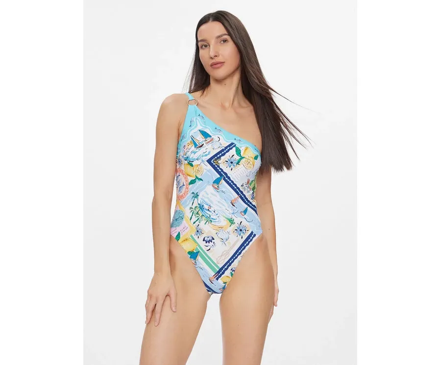 obrazek 1 Seafolly Strój kąpielowy Wish You Were Here 11136-100 Kolorowy