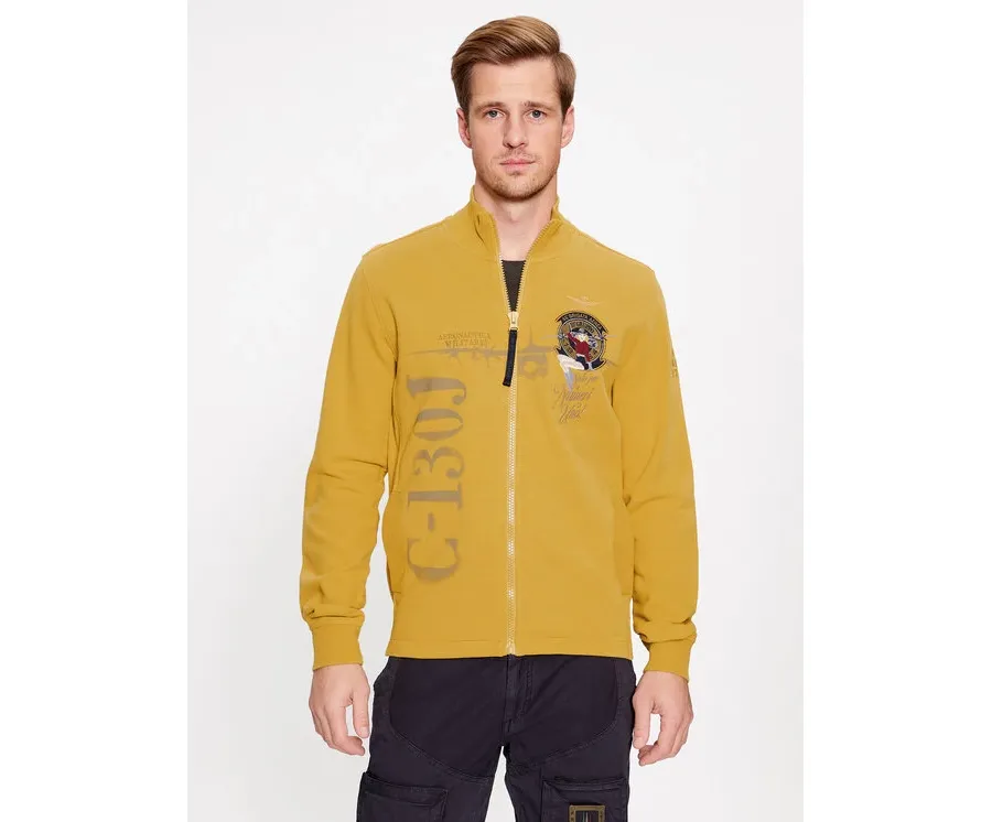obrazek 1 Aeronautica Militare Bluza 232FE1802F511 Żółty Regular Fit