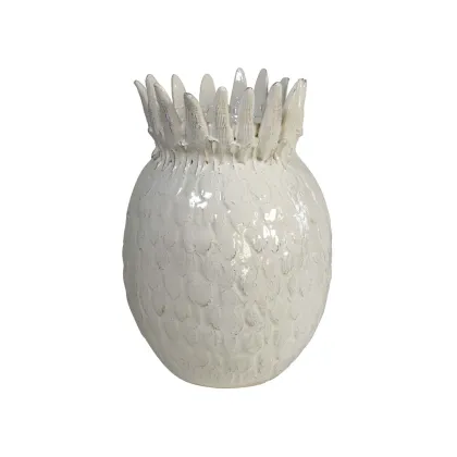 Zdjęcie Ekskluzywna duża waza w kształcie ananasa z ceramiki 33 cm - Virginia Casa