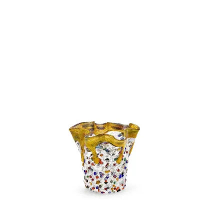 Zdjęcie Kolorowy mały wazon ze szkła murano (11 cm)