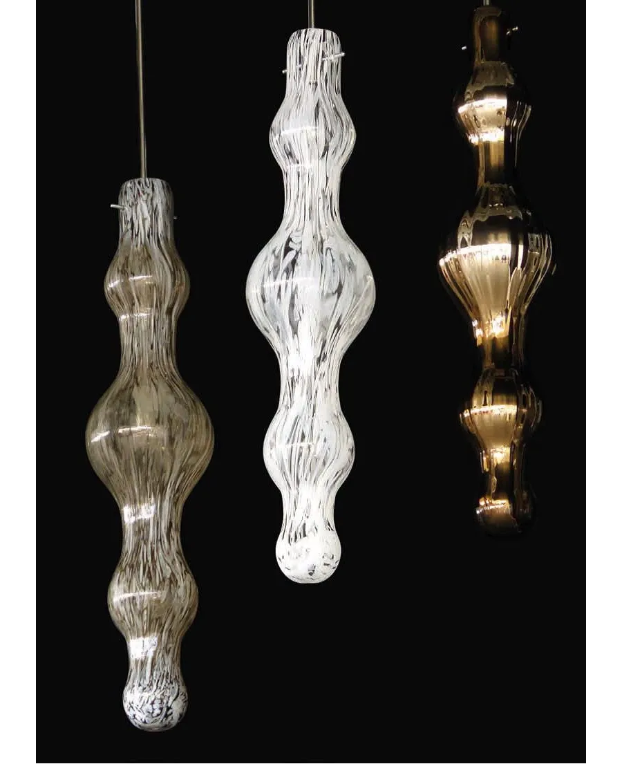 obrazek 3 Włoska luksusowa lampa sufitowa ze szkła Murano - Lucevetro