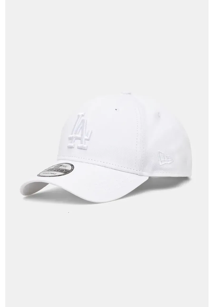 obrazek 1 New Era czapka z daszkiem bawełniana LEAGUE ESSENTIAL 9FORTY® LOS ANGELES DODGERS kolor biały z aplikacją 60471461